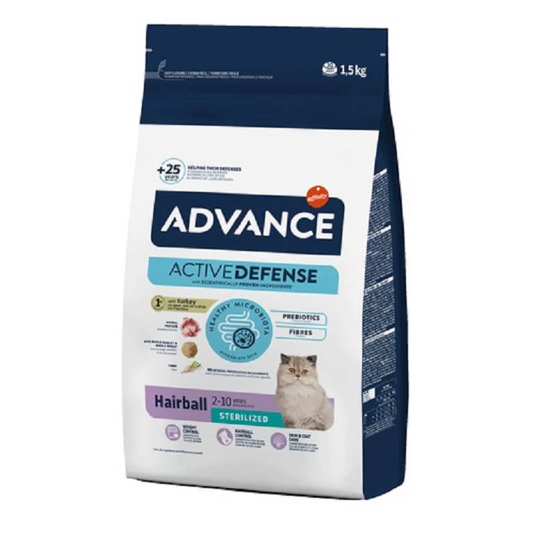 ADVANCE CAT HAIRBALL STER1,5KG