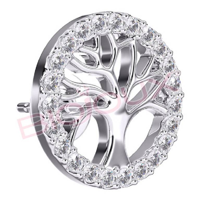 BJT994 ORECCHINI TREE LIFE SS