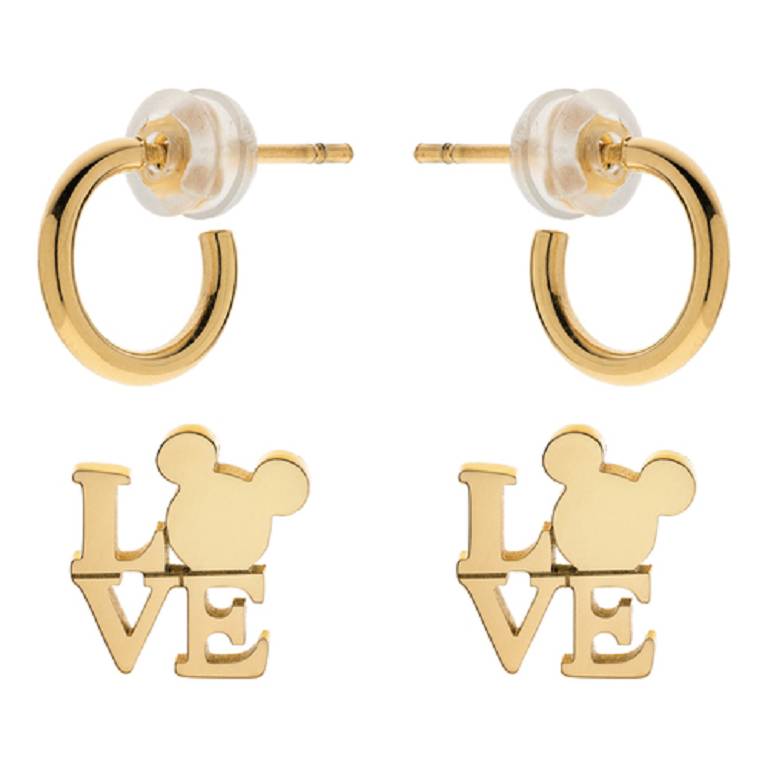 DISNEY SET ORECCHINI MICK LOVE