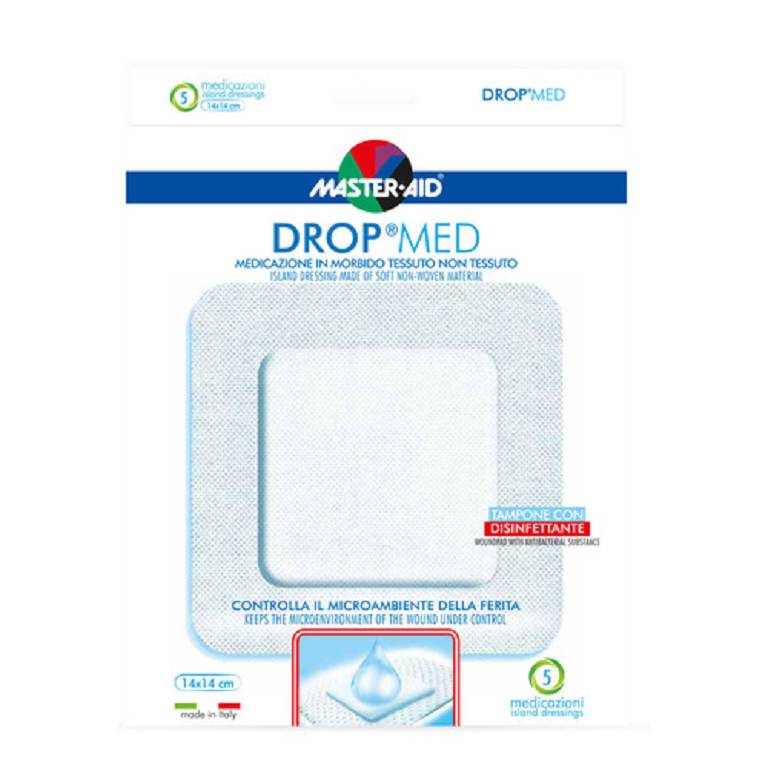 M-AID DROP MED 14X14 5P