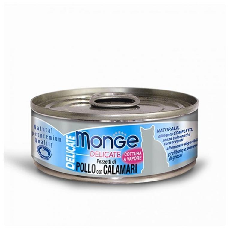 MONGE DELIC POLLO/CALAMARI 80G
