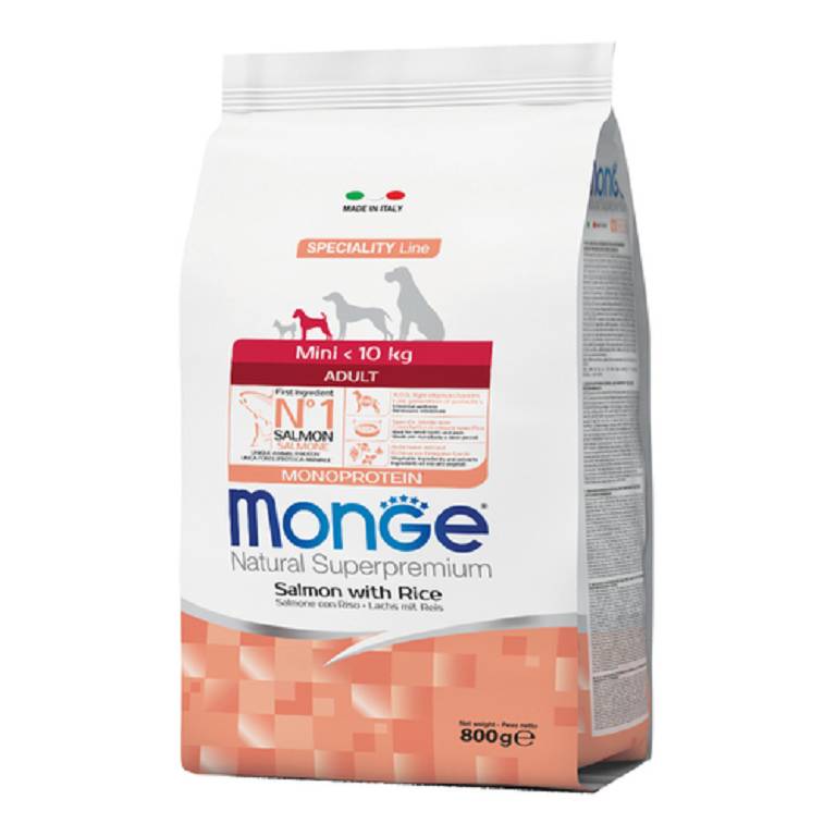 MONGE MINI ADULT SALMONE&RISO