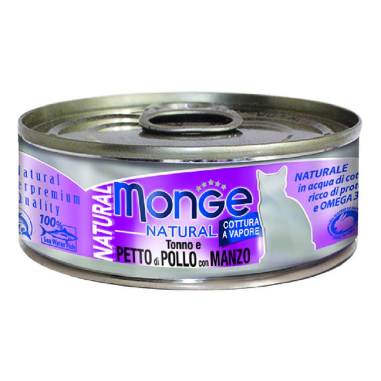 MONGE NAT PETTO POL/MANZO 80G