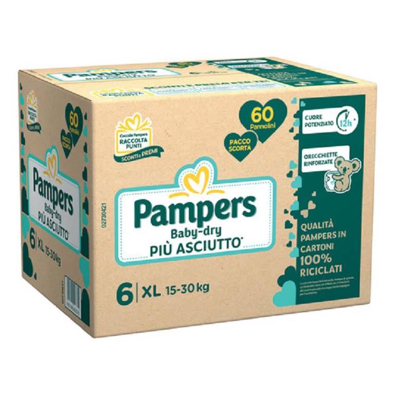 PAMPERS BD QUADRI DWCT XL 60PZ