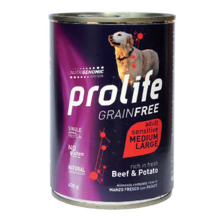 PROLIFE DOG GF AD BEEF&POT400G