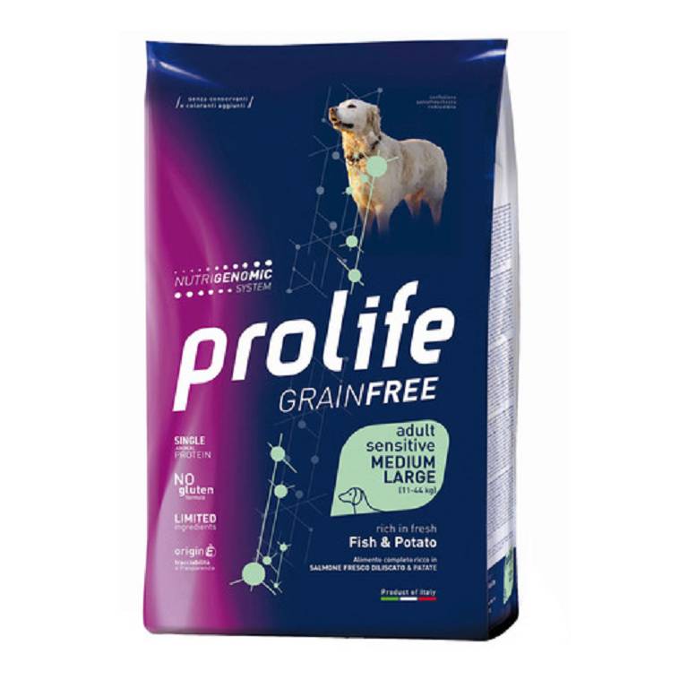 PROLIFE DOG GF AD FISH&PO2,5KG