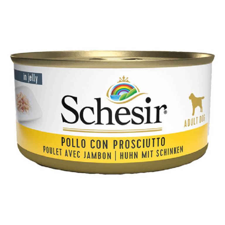 SCHESIR DOG POLLO/PROSCIUT150G