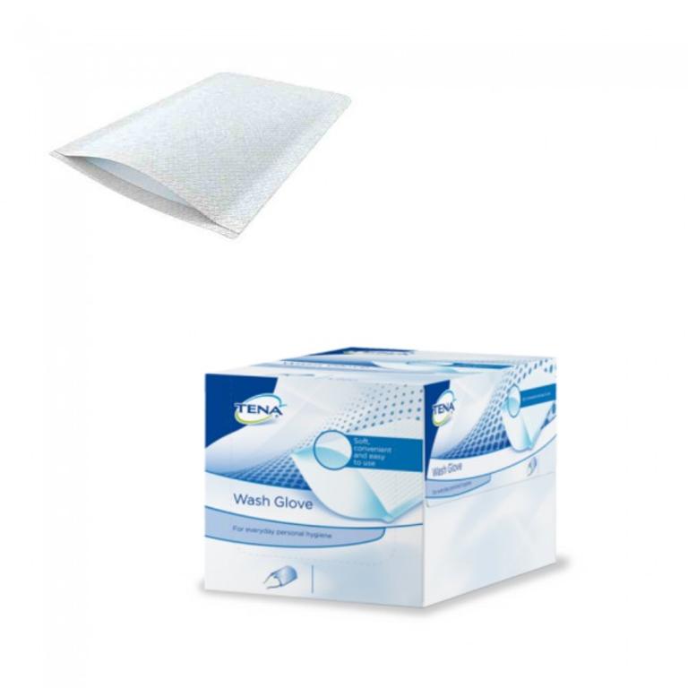 TENA WASH GLOVE 50PZ