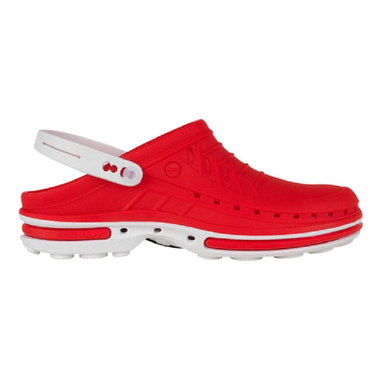 WOCK CLOG BIANCO/ROSSO 36/37