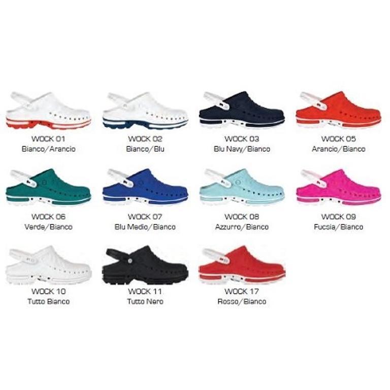 WOCK CLOG BLU/BIANCO 43/44